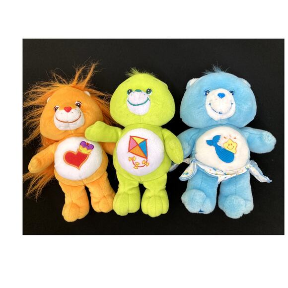VTG 80's Retro Care Bears plush 11" set of 3 Collectible Toys - Picture 1 of 16